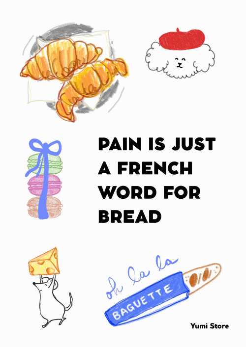 Transfert Thermocollant "FRENCH BREAD"