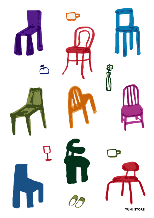 Transfert  Thermocollant "CHAISES"
